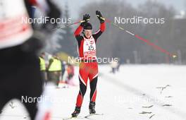 14.02.2010, St. Johann, Austria (AUT): Fastest woman Sigrid Mutscheller (GER) - Int. Tiroler Koasaloppet, St. Johann (AUT). www.nordicfocus.com. © Laiho/NordicFocus. Every downloaded picture is fee-liable.