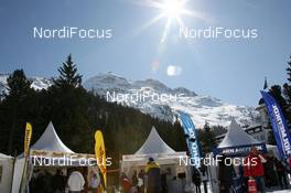 13.03.2010, Scuol, Switzerland (SUI): The marathon Village - FIS Marathon Cup Engadin Skimarathon, Scuol (SUI). www.nordicfocus.com. © Manzoni/NordicFocus. Every downloaded picture is fee-liable.