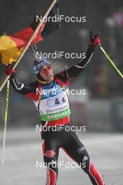 05.01.2011, Oberhof, Germany (GER): Michael Greis (GER), Madshus, Rottefella, Exel, adidas - IBU world cup biathlon, relay men, Oberhof (GER). www.nordicfocus.com. © Manzoni/NordicFocus. Every downloaded picture is fee-liable.