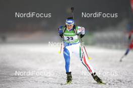 08.01.2011, Oberhof, Germany (GER): Katja Haller (ITA), Fischer, Rottefella, Leki, Casco - IBU world cup biathlon, sprint women, Oberhof (GER). www.nordicfocus.com. © Manzoni/NordicFocus. Every downloaded picture is fee-liable.