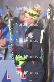 08.01.2011, Oberhof, Germany (GER): Marie Dorin (FRA), Rossignol, Rottefella, OneWay - IBU world cup biathlon, sprint women, Oberhof (GER). www.nordicfocus.com. © Manzoni/NordicFocus. Every downloaded picture is fee-liable.