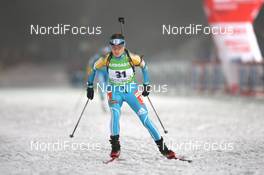 08.01.2011, Oberhof, Germany (GER): Marina Lebedeva (KAZ), Atomic, Salomon, Swix - IBU world cup biathlon, sprint women, Oberhof (GER). www.nordicfocus.com. © Manzoni/NordicFocus. Every downloaded picture is fee-liable.