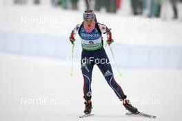 13.01.2011, Ruhpolding, Germany (GER): Sara Studebaker (USA), Rossignol, Rottefella, Exel, adidas  - IBU world cup biathlon, individual women, Ruhpolding (GER). www.nordicfocus.com. © Manzoni/NordicFocus. Every downloaded picture is fee-liable.