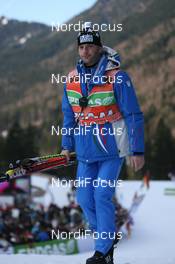 16.01.2011, Ruhpolding, Germany (GER): Simone Biondini (ITA), service technichian Team Italy - IBU world cup biathlon, pursuit men, Ruhpolding (GER). www.nordicfocus.com. © Manzoni/NordicFocus. Every downloaded picture is fee-liable.