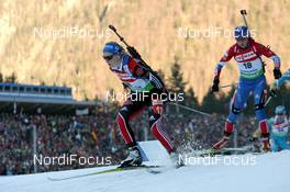 16.01.2011, Ruhpolding, Germany (GER): Miriam Goessner (GER), Fischer, Salomon, Swix, adidas - IBU world cup biathlon, pursuit women, Ruhpolding (GER). www.nordicfocus.com. © Manzoni/NordicFocus. Every downloaded picture is fee-liable.