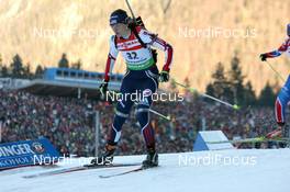 16.01.2011, Ruhpolding, Germany (GER): Sara Studebaker (USA), Rossignol, Rottefella, Exel, adidas  - IBU world cup biathlon, pursuit women, Ruhpolding (GER). www.nordicfocus.com. © Manzoni/NordicFocus. Every downloaded picture is fee-liable.