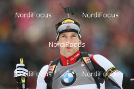 14.01.2011, Ruhpolding, Germany (GER): Christoph Sumann (AUT), Atomic, Leki  - IBU world cup biathlon, sprint men, Ruhpolding (GER). www.nordicfocus.com. © Manzoni/NordicFocus. Every downloaded picture is fee-liable.