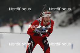 14.01.2011, Ruhpolding, Germany (GER): Alexander Os (NOR), Fischer, Rottefella, Swix, Odlo - IBU world cup biathlon, sprint men, Ruhpolding (GER). www.nordicfocus.com. © Manzoni/NordicFocus. Every downloaded picture is fee-liable.