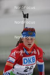 15.01.2011, Ruhpolding, Germany (GER): Svetlana Sleptsova (RUS), Fischer, Rottefella, Alpina, Swix, adidas - IBU world cup biathlon, sprint women, Ruhpolding (GER). www.nordicfocus.com. © Manzoni/NordicFocus. Every downloaded picture is fee-liable.
