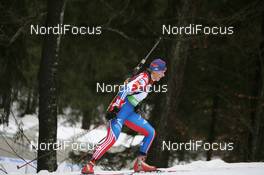 15.01.2011, Ruhpolding, Germany (GER): Olga Zaitseva (RUS), Madshus, Rottefella, Alpina, Swix, adidas - IBU world cup biathlon, sprint women, Ruhpolding (GER). www.nordicfocus.com. © Manzoni/NordicFocus. Every downloaded picture is fee-liable.