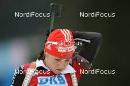 15.01.2011, Ruhpolding, Germany (GER): Andrea Henkel (GER), Fischer, Rottefella, Exel, adidas, Toko - IBU world cup biathlon, sprint women, Ruhpolding (GER). www.nordicfocus.com. © Manzoni/NordicFocus. Every downloaded picture is fee-liable.