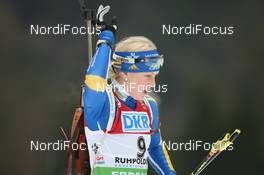 15.01.2011, Ruhpolding, Germany (GER): Helena Ekholm (SWE), Fischer, Rottefella, Leki, adidas - IBU world cup biathlon, sprint women, Ruhpolding (GER). www.nordicfocus.com. © Manzoni/NordicFocus. Every downloaded picture is fee-liable.