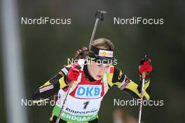 15.01.2011, Ruhpolding, Germany (GER): Marie Laure Brunet (FRA), Rossignol, Rottefella, Swix - IBU world cup biathlon, sprint women, Ruhpolding (GER). www.nordicfocus.com. © Manzoni/NordicFocus. Every downloaded picture is fee-liable.