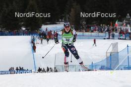 23.01.2011, Antholz, Italy (ITA): Laura Spector (USA), Madshus, Rottefella, adidas - IBU world cup biathlon, mass women, Antholz (ITA). www.nordicfocus.com. © Manzoni/NordicFocus. Every downloaded picture is fee-liable.