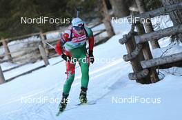 22.01.2011, Antholz, Italy (ITA): Darya Domracheva (BLR), Fischer, Rottefella, Swix - IBU world cup biathlon, relay women, Antholz (ITA). www.nordicfocus.com. © Manzoni/NordicFocus. Every downloaded picture is fee-liable.