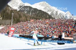 22.01.2011, Antholz, Italy (ITA): Kritstel Viigipuu (EST), Fischer - IBU world cup biathlon, relay women, Antholz (ITA). www.nordicfocus.com. © Manzoni/NordicFocus. Every downloaded picture is fee-liable.