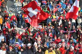 21.01.2011, Antholz, Italy (ITA): Biathlon Feature: Swiss fans cheering - IBU world cup biathlon, sprint women, Antholz (ITA). www.nordicfocus.com. © Manzoni/NordicFocus. Every downloaded picture is fee-liable.