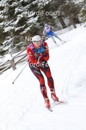 19.01.2011, Antholz, Italy (ITA): Ann Kristin Aafedt Flatland (NOR), Madshus, Rottefella, Alpina, Swix, ODLO - IBU world cup biathlon, training, Antholz (ITA). www.nordicfocus.com. © Manzoni/NordicFocus. Every downloaded picture is fee-liable.
