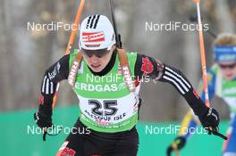 06.02.2011, Presque Isle, United States of America (USA): Andrea Henkel (GER), Fischer, Rottefella, Exel, adidas, Toko - IBU world cup biathlon, pursuit women, Presque Isle (USA). www.nordicfocus.com. © Manzoni/NordicFocus. Every downloaded picture is fee-liable.