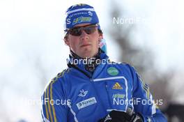 05.02.2011, Presque Isle, United States of America (USA): Fredrik Lindstroem (SWE), Fischer, Rottefella, Swix, adidas - IBU world cup biathlon, relay mixed, Presque Isle (USA). www.nordicfocus.com. © Manzoni/NordicFocus. Every downloaded picture is fee-liable.