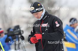 04.02.2011, Presque Isle, United States of America (USA): Friedrich Pinter (AUT), Atomic, OneWay - IBU world cup biathlon, sprint men, Presque Isle (USA). www.nordicfocus.com. © Manzoni/NordicFocus. Every downloaded picture is fee-liable.