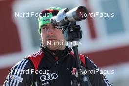03.02.2011, Presque Isle, United States of America (USA): Ricco Gross (GER) Coach Team Germany - IBU world cup biathlon, training, Presque Isle (USA). www.nordicfocus.com. © Manzoni/NordicFocus. Every downloaded picture is fee-liable.
