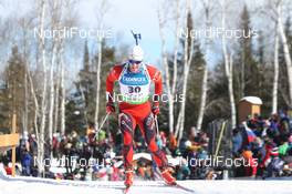 13.02.2011, Fort Kent, United States of America (USA): Rune Bratsveen (NOR), Madshus, Rottefella, Odlo - IBU world cup biathlon, mass men, Fort Kent (USA). www.nordicfocus.com. © Manzoni/NordicFocus. Every downloaded picture is fee-liable.