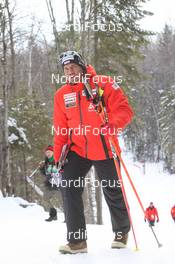 12.02.2011, Fort Kent, United States of America (USA): Tobias Torgersen (NOR), coach Team Switzerland - IBU world cup biathlon, pursuit men, Fort Kent (USA). www.nordicfocus.com. © Manzoni/NordicFocus. Every downloaded picture is fee-liable.