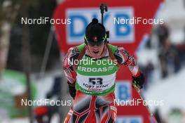12.02.2011, Fort Kent, United States of America (USA): Nathan Smith (CAN), Fischer, Rottefella, Alpina, Leki - IBU world cup biathlon, pursuit men, Fort Kent (USA). www.nordicfocus.com. © Manzoni/NordicFocus. Every downloaded picture is fee-liable.