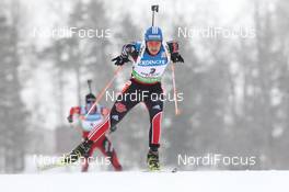12.02.2011, Fort Kent, United States of America (USA): Magdalena Neuner (GER), Fischer, Rottefella, Exel, adidas - IBU world cup biathlon, pursuit women, Fort Kent (USA). www.nordicfocus.com. © Manzoni/NordicFocus. Every downloaded picture is fee-liable.