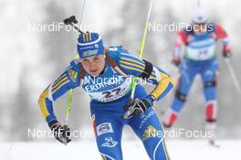 12.02.2011, Fort Kent, United States of America (USA): Anna-Karin Stroemstedt (SWE), Rossignol, Rottefella, OneWay, adidas - IBU world cup biathlon, pursuit women, Fort Kent (USA). www.nordicfocus.com. © Manzoni/NordicFocus. Every downloaded picture is fee-liable.