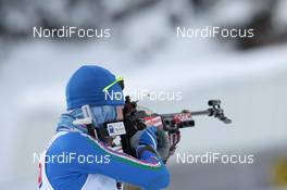 10.02.2011, Fort Kent, United States of America (USA): Lukas Hofer (ITA), Rossignol, Rottefella, Exel - IBU world cup biathlon, sprint men, Fort Kent (USA). www.nordicfocus.com. © Manzoni/NordicFocus. Every downloaded picture is fee-liable.