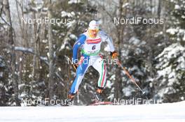 10.02.2011, Fort Kent, United States of America (USA): Rene Laurent Vuillermoz (ITA), Rossignol, Rottefella, Exel - IBU world cup biathlon, sprint men, Fort Kent (USA). www.nordicfocus.com. © Manzoni/NordicFocus. Every downloaded picture is fee-liable.