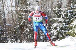 10.02.2011, Fort Kent, United States of America (USA): Ivan Tcherezov (RUS), Fischer, Rottefella, Swix, adidas - IBU world cup biathlon, sprint men, Fort Kent (USA). www.nordicfocus.com. © Manzoni/NordicFocus. Every downloaded picture is fee-liable.