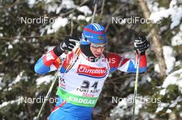 10.02.2011, Fort Kent, United States of America (USA): Maxim Tchoudov (RUS), Fischer, Salomon, adidas - IBU world cup biathlon, sprint men, Fort Kent (USA). www.nordicfocus.com. © Manzoni/NordicFocus. Every downloaded picture is fee-liable.