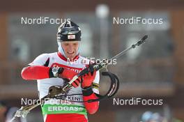 10.02.2011, Fort Kent, United States of America (USA): Friedrich Pinter (AUT), Atomic, OneWay - IBU world cup biathlon, sprint men, Fort Kent (USA). www.nordicfocus.com. © Manzoni/NordicFocus. Every downloaded picture is fee-liable.