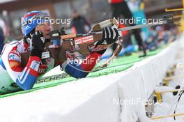 10.02.2011, Fort Kent, United States of America (USA): Maxim Tchoudov (RUS), Fischer, Salomon, adidas - IBU world cup biathlon, sprint men, Fort Kent (USA). www.nordicfocus.com. © Manzoni/NordicFocus. Every downloaded picture is fee-liable.