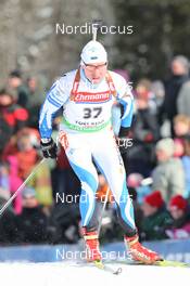 10.02.2011, Fort Kent, United States of America (USA): Priit Viks (EST), Fischer, Rottefella, Alpina, Swix - IBU world cup biathlon, sprint men, Fort Kent (USA). www.nordicfocus.com. © Manzoni/NordicFocus. Every downloaded picture is fee-liable.