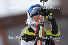 11.02.2011, Fort Kent, United States of America (USA): Marie Dorin (FRA), Rossignol, Rottefella, OneWay - IBU world cup biathlon, sprint women, Fort Kent (USA). www.nordicfocus.com. © Manzoni/NordicFocus. Every downloaded picture is fee-liable.