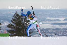 17.03.2011, Holmenkollen, Norway (NOR): Lukas Hofer (ITA), Rossignol, Rottefella, Exel - IBU world cup biathlon, sprint men, Holmenkollen (NOR). www.nordicfocus.com. © Manzoni/NordicFocus. Every downloaded picture is fee-liable.
