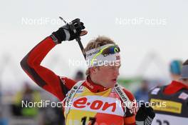 17.03.2011, Holmenkollen, Norway (NOR): Tarjei Boe (NOR), Fischer, Rottefella, Swix, ODLO - IBU world cup biathlon, sprint men, Holmenkollen (NOR). www.nordicfocus.com. © Manzoni/NordicFocus. Every downloaded picture is fee-liable.