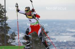 17.03.2011, Holmenkollen, Norway (NOR): Christoph Sumann (AUT), Atomic, Leki  - IBU world cup biathlon, sprint men, Holmenkollen (NOR). www.nordicfocus.com. © Manzoni/NordicFocus. Every downloaded picture is fee-liable.