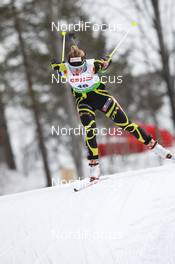 17.03.2011, Holmenkollen, Norway (NOR): Marie Dorin (FRA), Rossignol, Rottefella, OneWay - IBU world cup biathlon, sprint women, Holmenkollen (NOR). www.nordicfocus.com. © Manzoni/NordicFocus. Every downloaded picture is fee-liable.