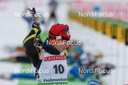 17.03.2011, Holmenkollen, Norway (NOR): Anais Bescond (FRA), Madshus, Rottefella, Swix, OneWay - IBU world cup biathlon, sprint women, Holmenkollen (NOR). www.nordicfocus.com. © Manzoni/NordicFocus. Every downloaded picture is fee-liable.