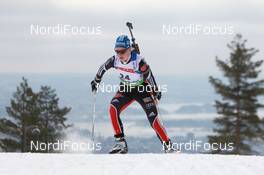 17.03.2011, Holmenkollen, Norway (NOR): Miriam Goessner (GER), Fischer, Salomon, Swix, adidas - IBU world cup biathlon, sprint women, Holmenkollen (NOR). www.nordicfocus.com. © Manzoni/NordicFocus. Every downloaded picture is fee-liable.