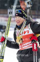 06.03.2011, Khanty-Mansiysk, Russia (RUS): Tarjei Boe (NOR), Fischer, Rottefella, Swix, ODLO - IBU world championships biathlon, medals, Khanty-Mansiysk (RUS). www.nordicfocus.com. Â© Miko/NordicFocus. Every downloaded picture is fee-liable.