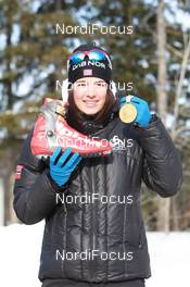 03.03.2011, Khanty-Mansiysk, Russia (RUS): Ann Kristin Aafedt Flatland (NOR), Madshus, Rottefella, Alpina, Swix, ODLO - IBU world championships biathlon, medals, Khanty-Mansiysk (RUS). www.nordicfocus.com. © Manzoni/NordicFocus. Every downloaded picture is fee-liable.