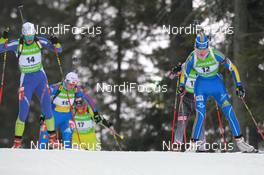 06.03.2011, Khanty-Mansiysk, Russia (RUS): Teja Gregorin (SLO), Fischer, Rottefella, Alpina, Leki, Anna Maria Nilsson (SWE), Madshus, Rottefella, Leki, adidas - IBU world championships biathlon, pursuit women, Khanty-Mansiysk (RUS). www.nordicfocus.com. © Manzoni/NordicFocus. Every downloaded picture is fee-liable.