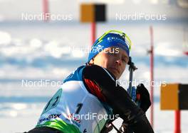 11.03.2011, Khanty-Mansiysk, Russia (RUS): Andreas Birnbacher (GER), Fischer, Rottefella, Alpina, Leki, adidas - IBU world championships biathlon, relay men, Khanty-Mansiysk (RUS). www.nordicfocus.com. © Manzoni/NordicFocus. Every downloaded picture is fee-liable.