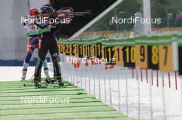 13.03.2011, Khanty-Mansiysk, Russia (RUS): Fuyuko Suzuki (JPN) - IBU world championships biathlon, relay women, Khanty-Mansiysk (RUS). www.nordicfocus.com. © Manzoni/NordicFocus. Every downloaded picture is fee-liable.